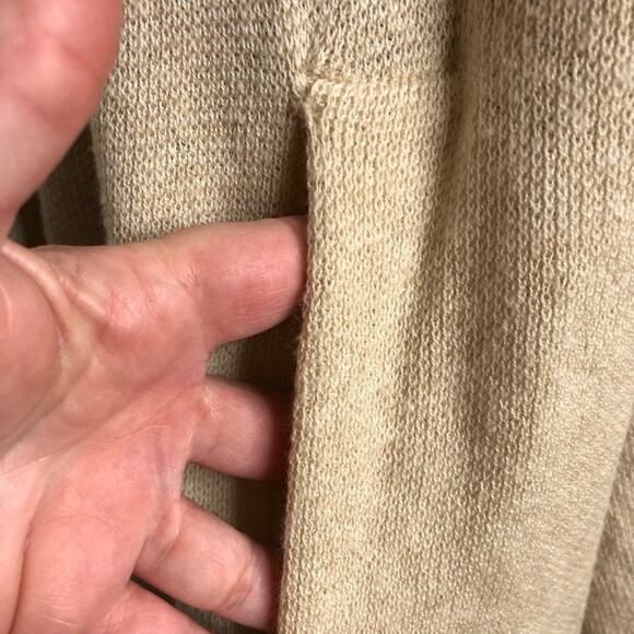 Vince cream open draped front wool cashmere cardigan size Extra Small XS - Picture 6 of 16